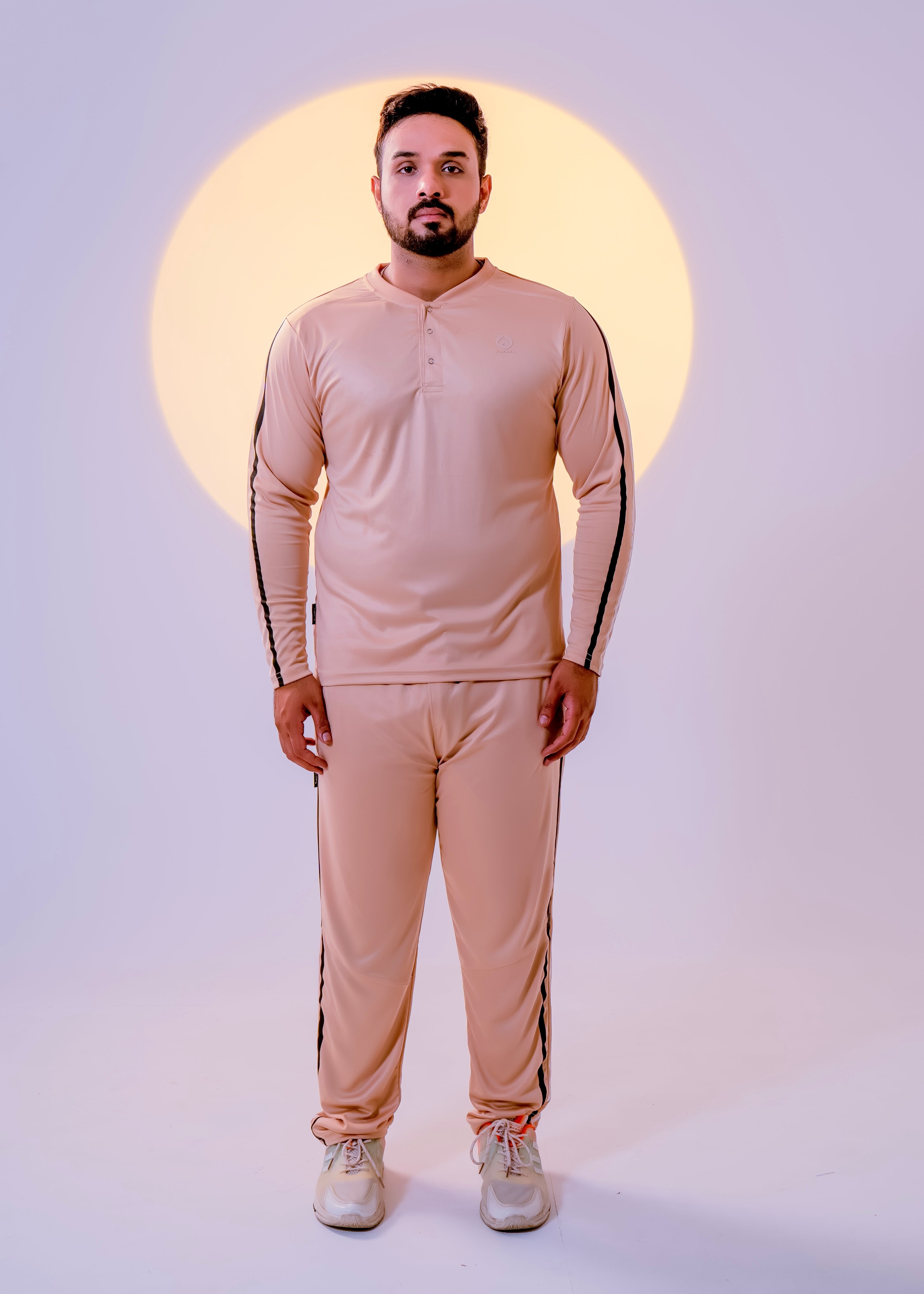 Beige - Men Summer Tracksuit