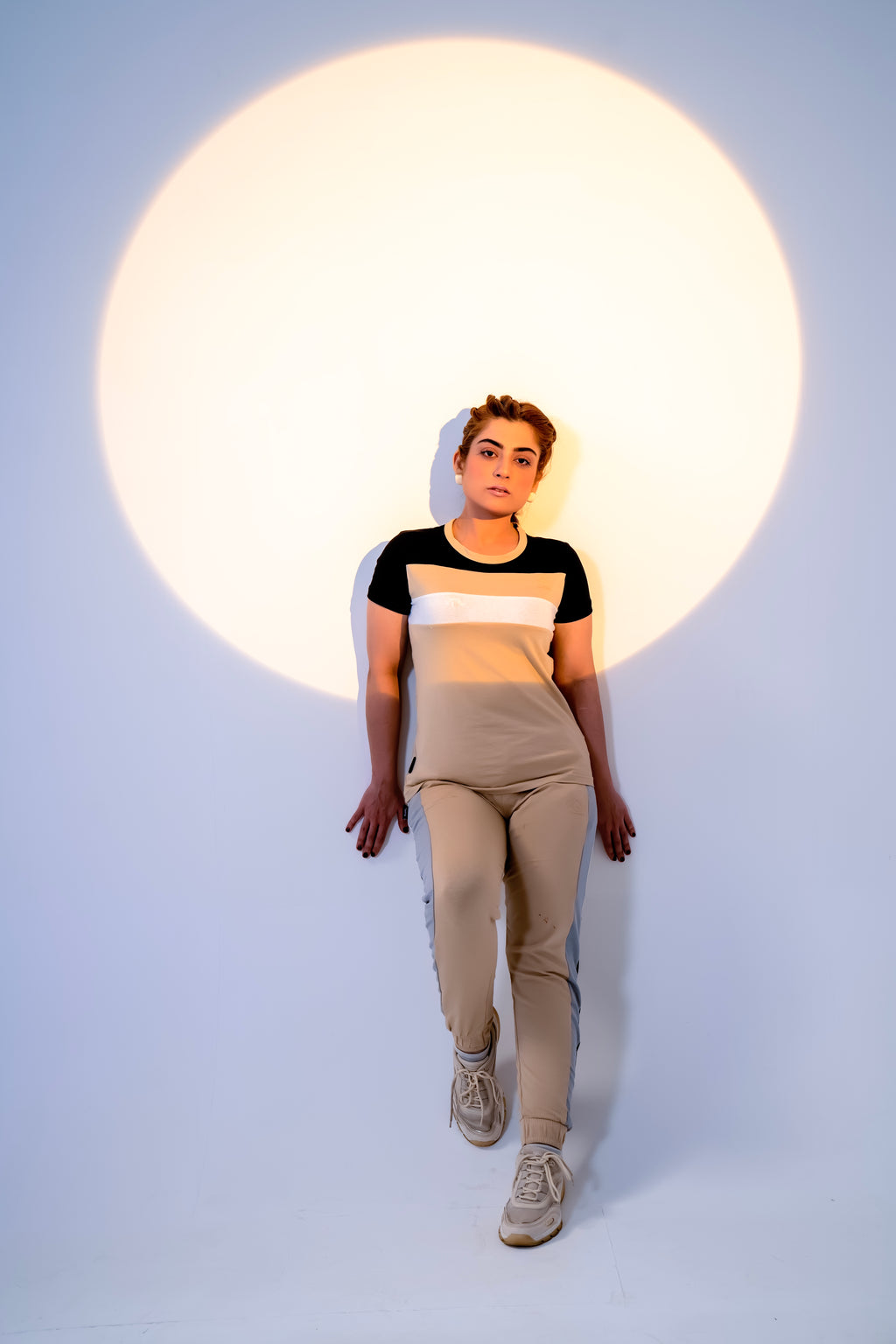 Women's Beige Tracksuit | Premium Polyester Activewear