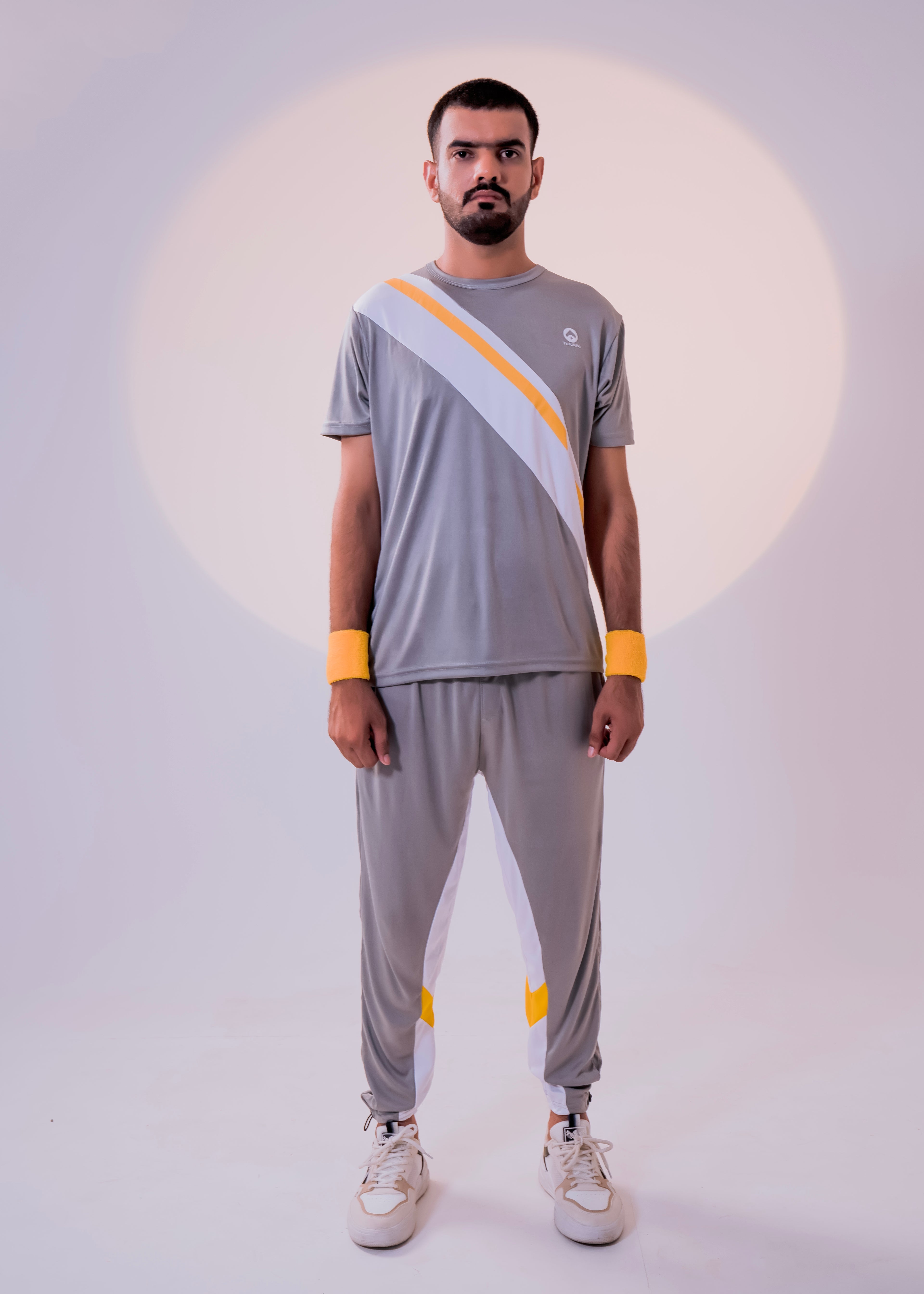 Men's Stealth Tracksuit | Black & Orange Active