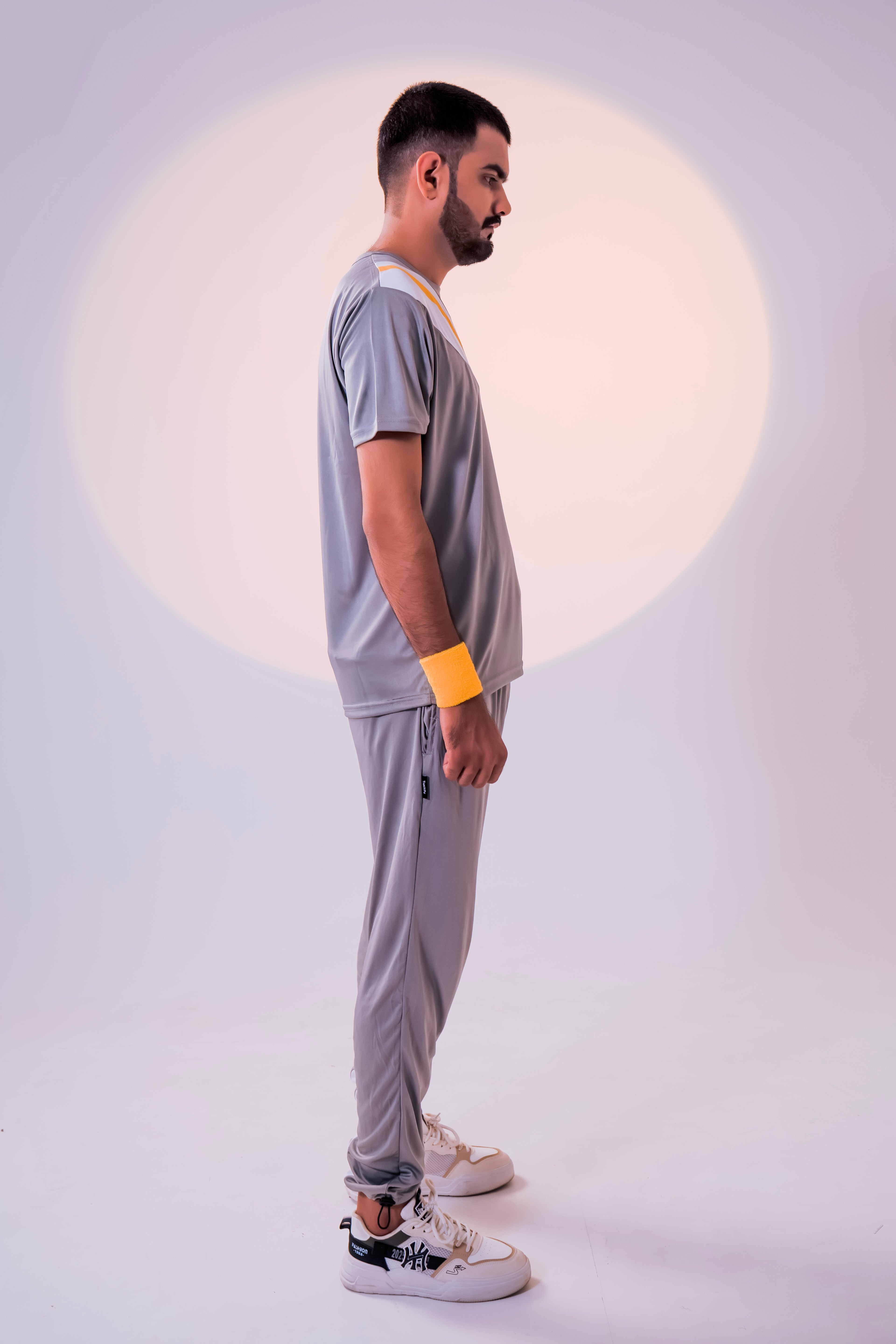 Men's Stealth Tracksuit | Black & Orange Active