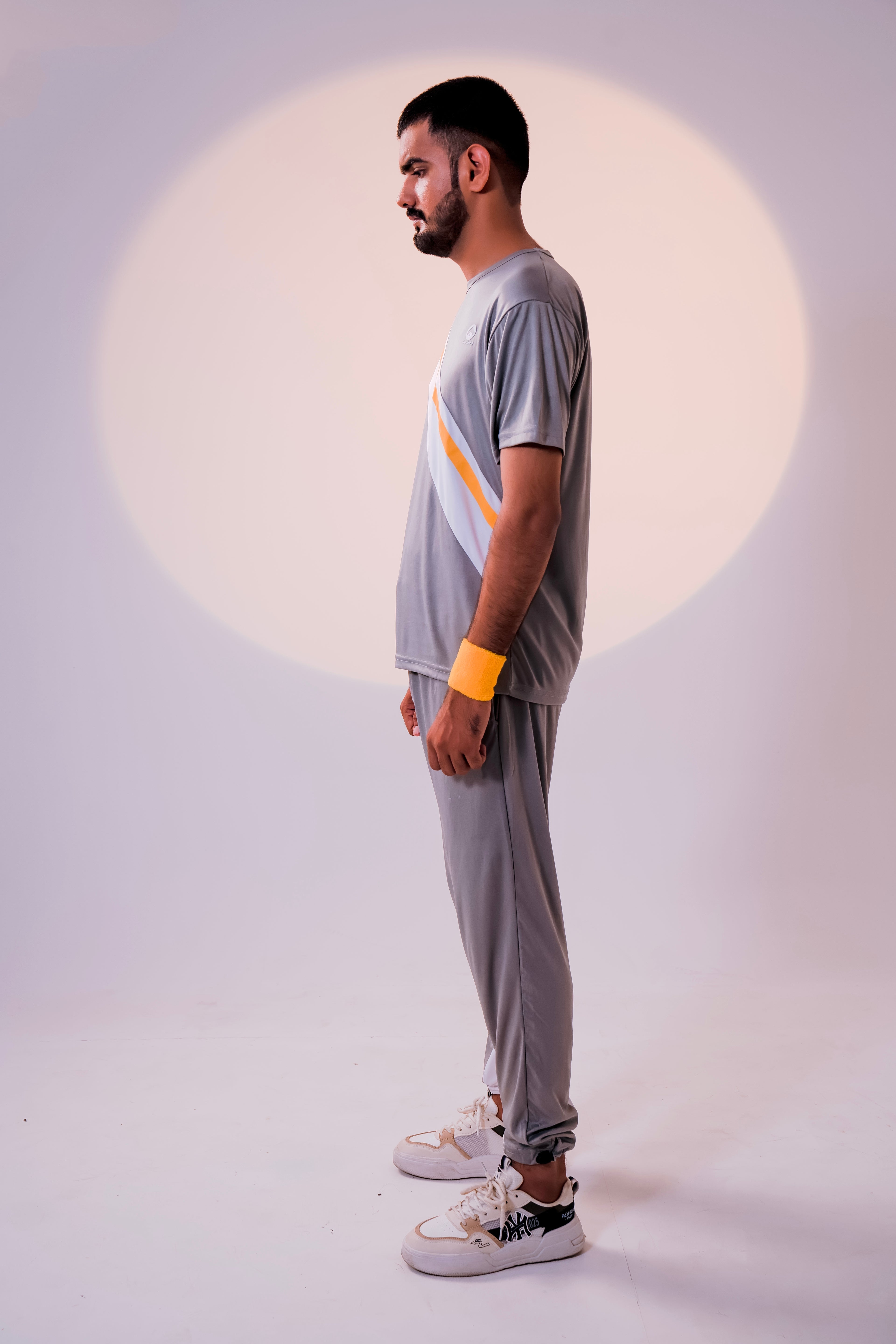 Men's Stealth Tracksuit | Black & Orange Active