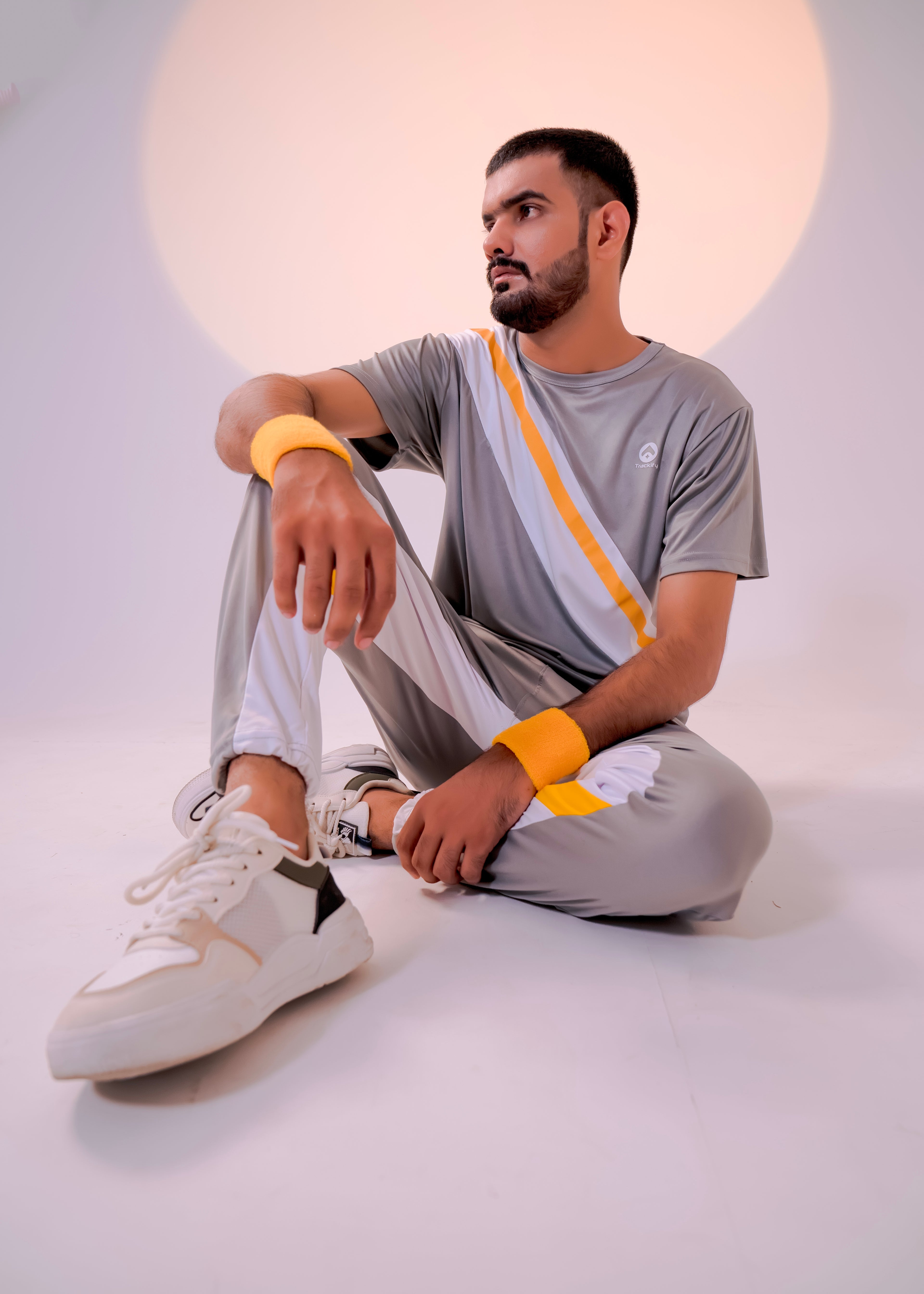 Grey/White - Men Summer Tracksuit