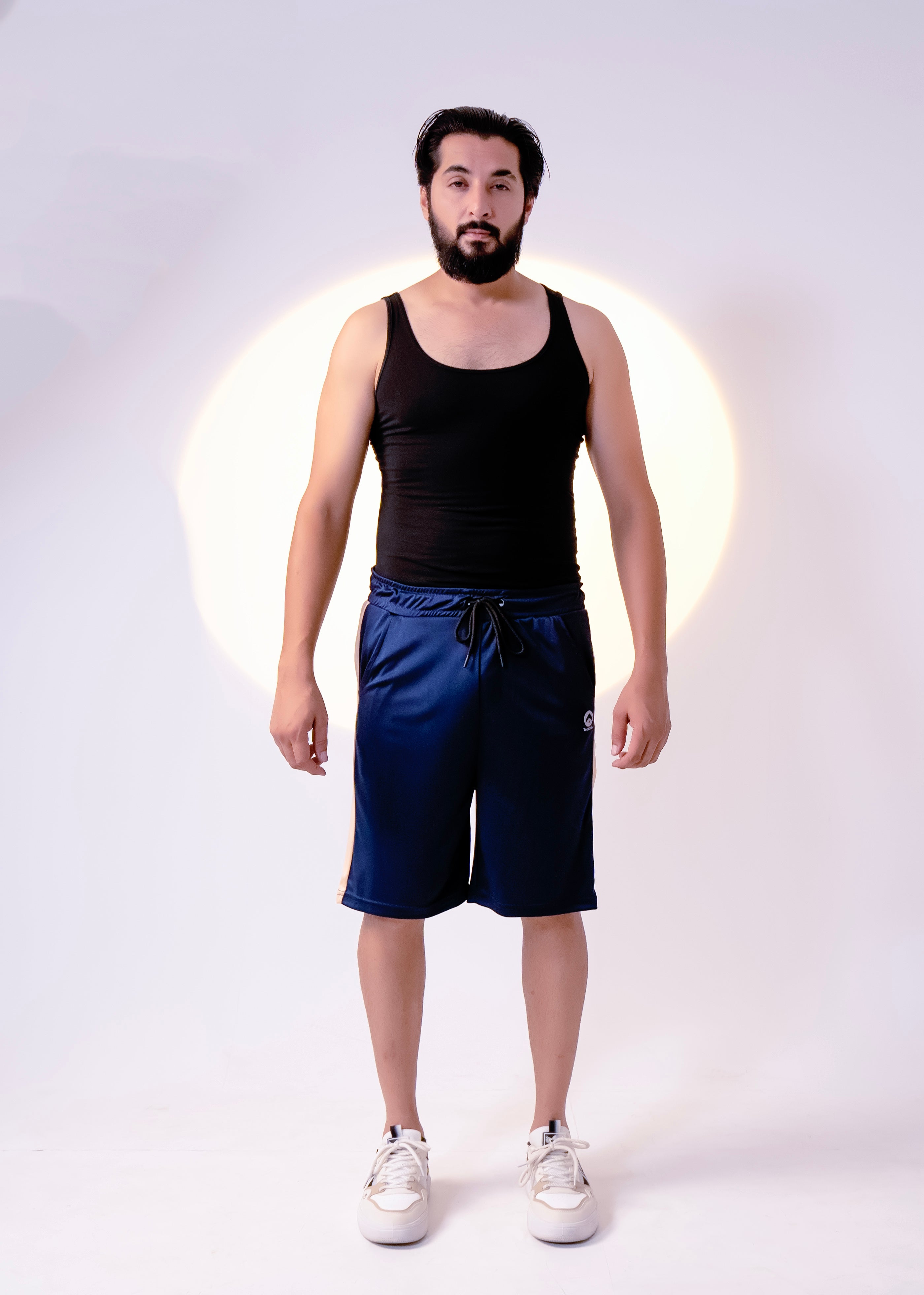 Navy/Beige - Men Summer Shorts