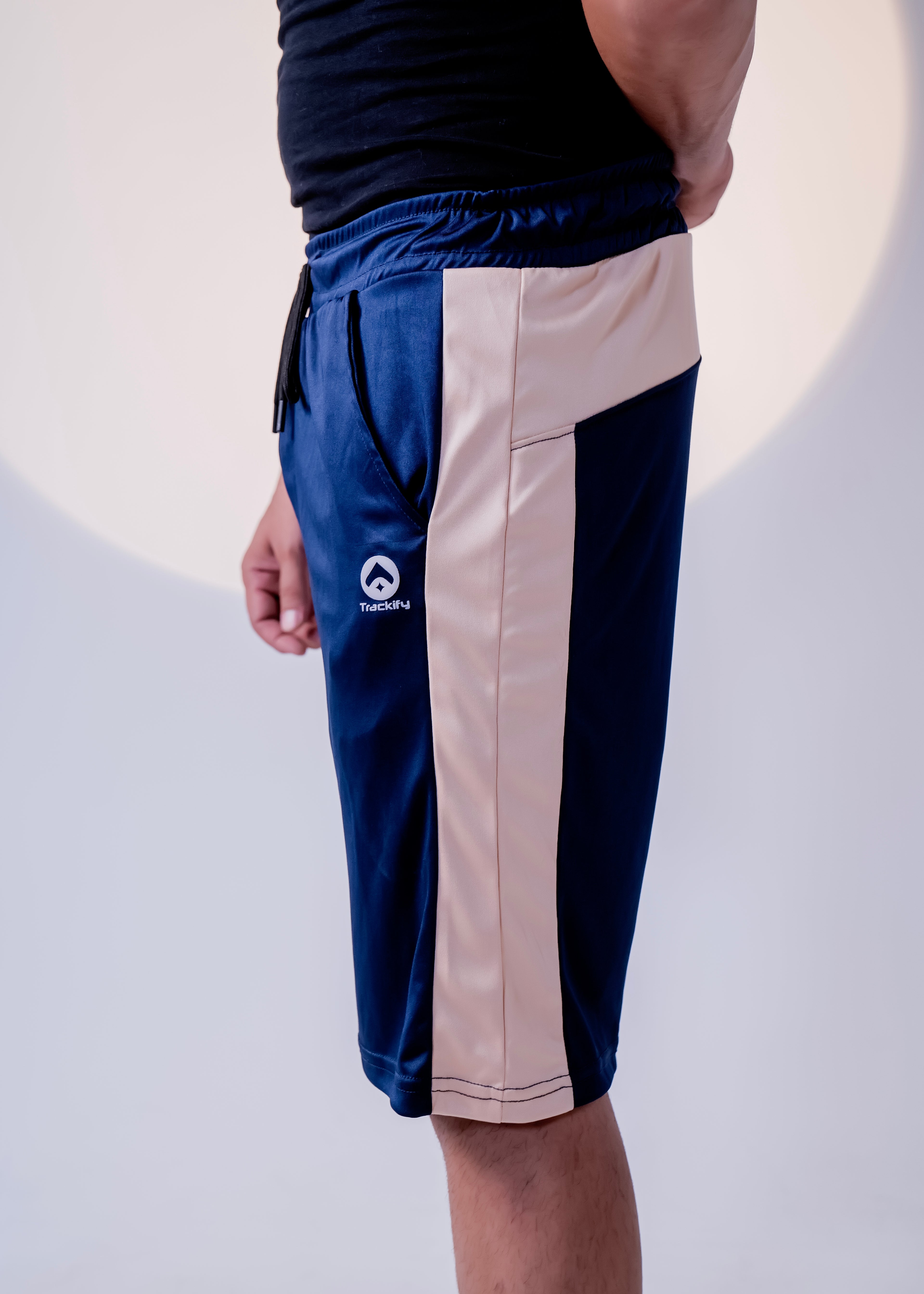 Navy/Beige - Men Summer Shorts