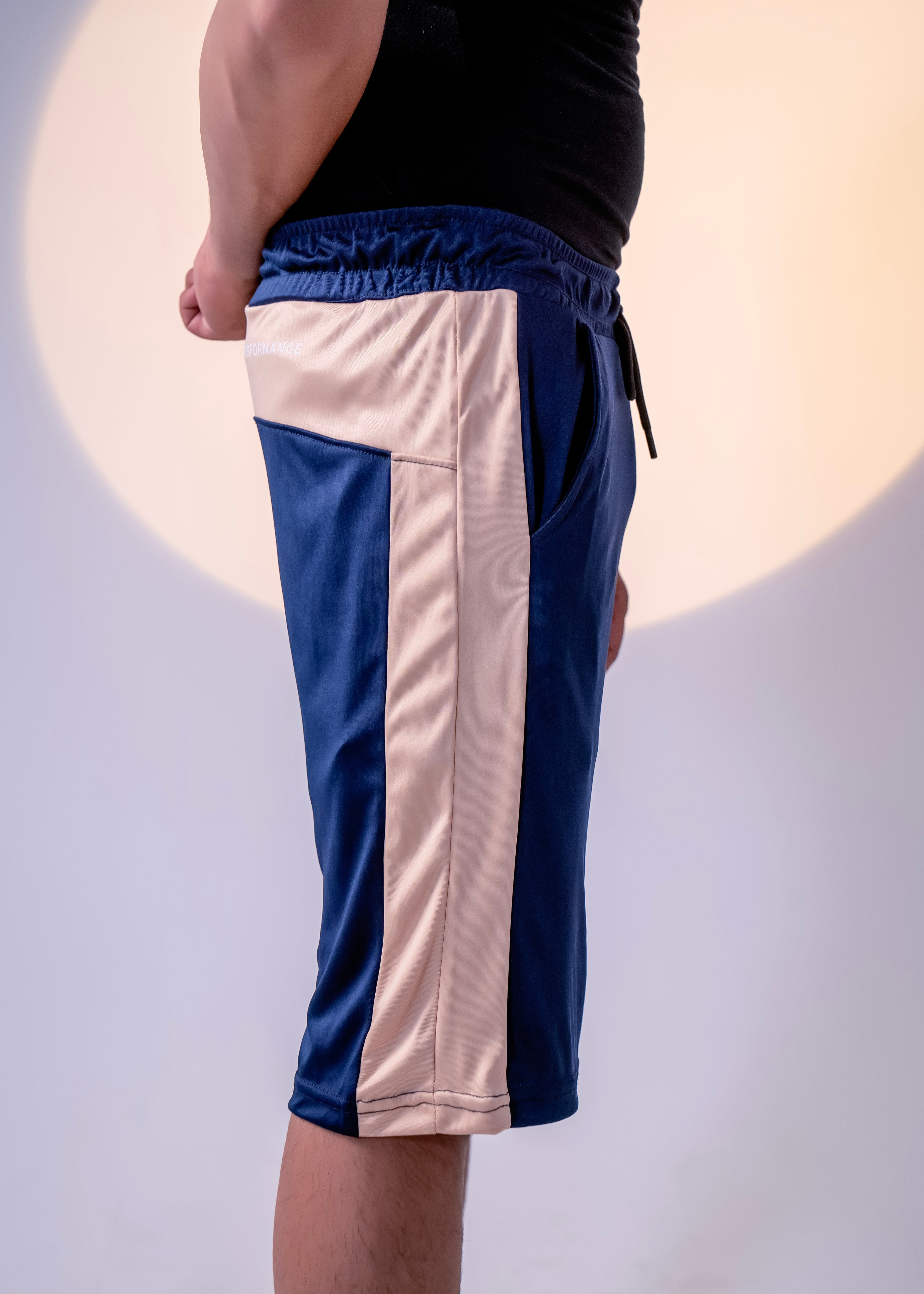Navy/Beige - Men Summer Shorts